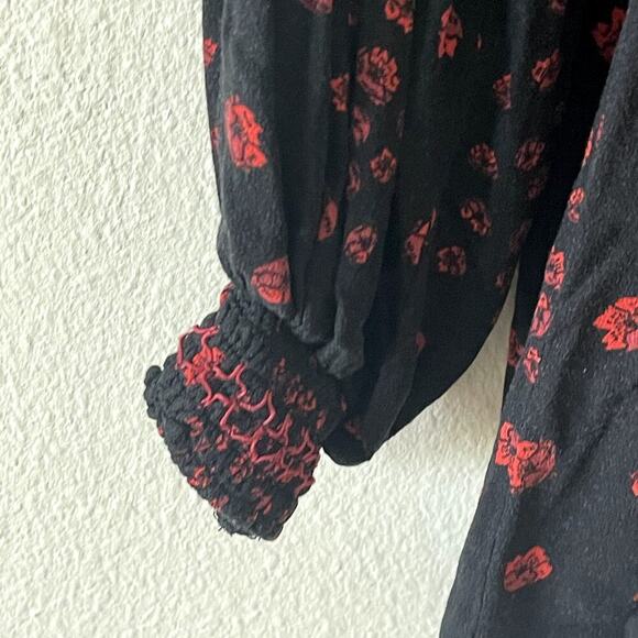 FREE PEOPLE FLOWER'S IN HER HAIR TUNIC TOP SIZE L - Picture 4 of 10